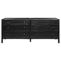Hampton 6 Drawer Dresser | Hand Rubbed Black