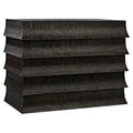 Ava Dresser | Hand Rubbed Black with Light Brown Highlights