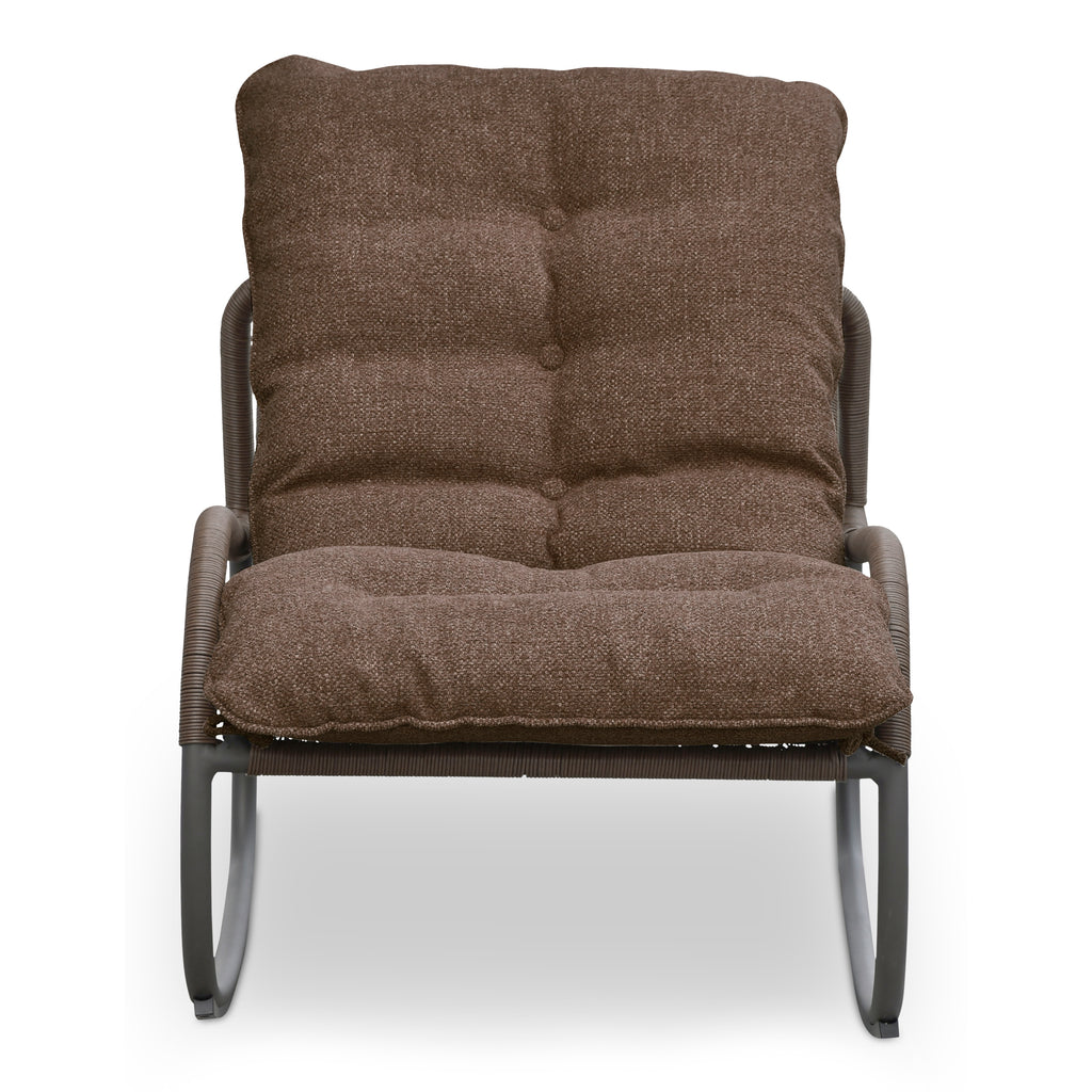 Lyra Outdoor Rocking Chair Brown