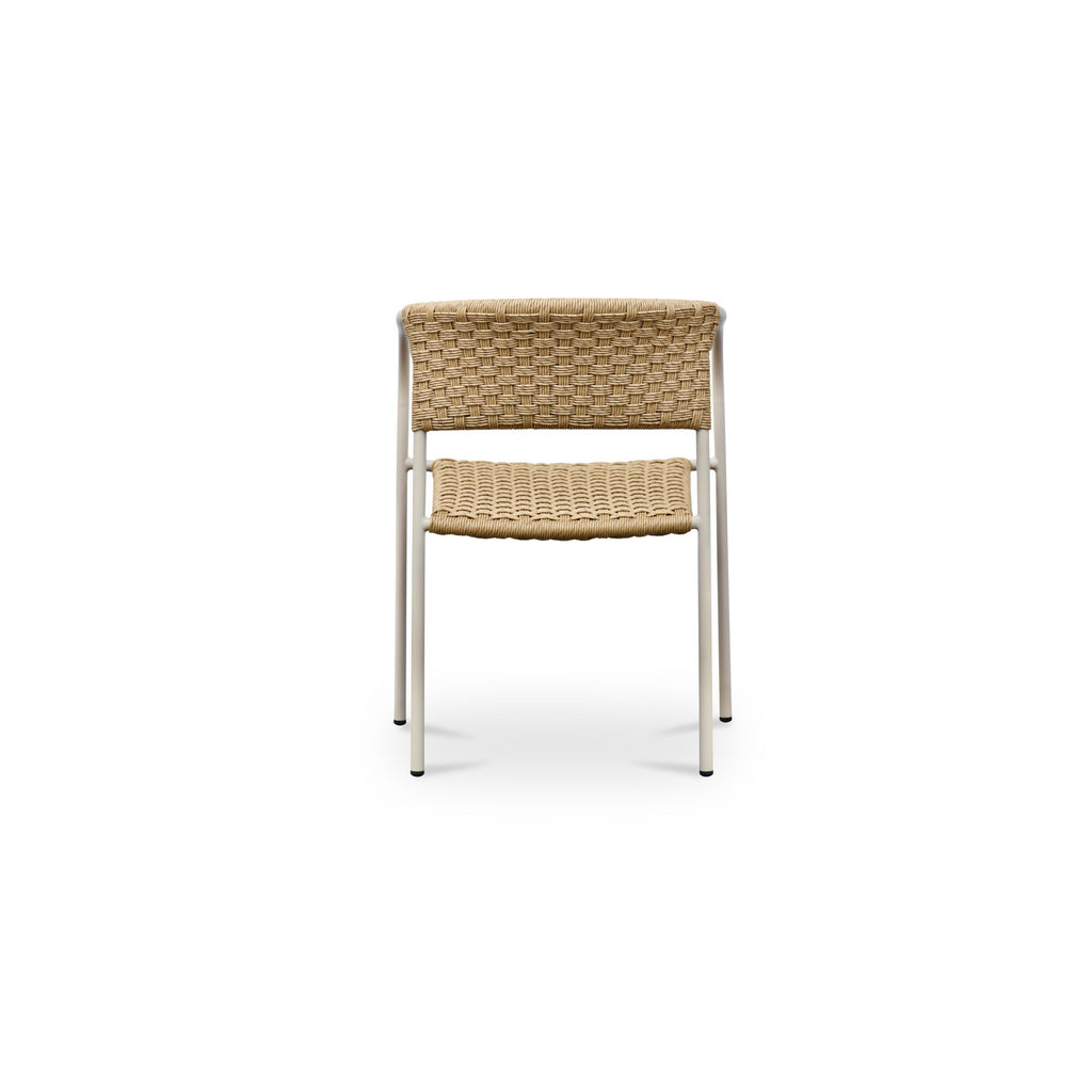Zola Outdoor Dining Chair Natural-Set Of Two