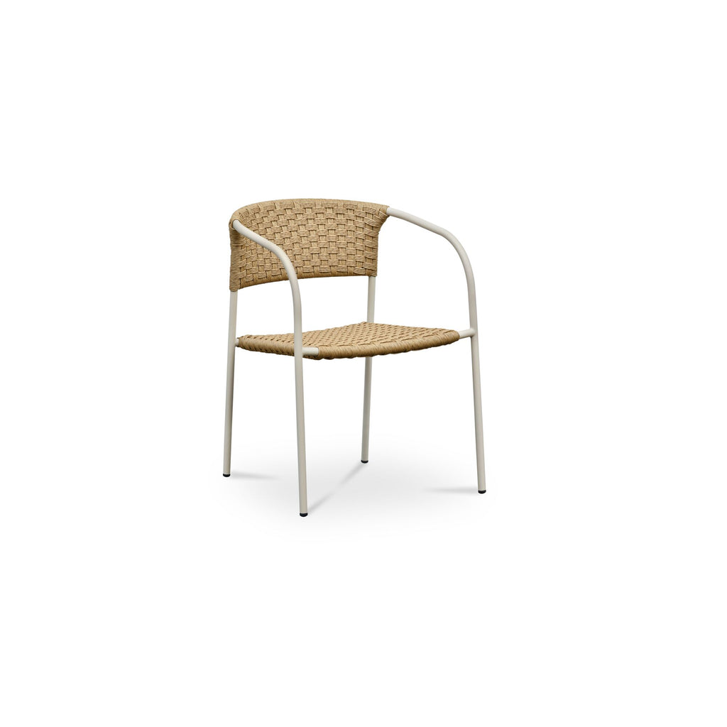 Zola Outdoor Dining Chair Natural-Set Of Two