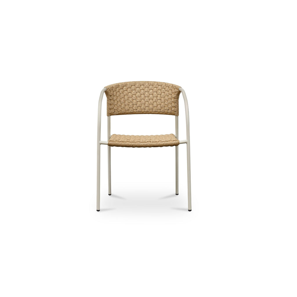 Zola Outdoor Dining Chair Natural-Set Of Two