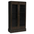Noho Hutch | Hand Rubbed Black with Light Brown Trim