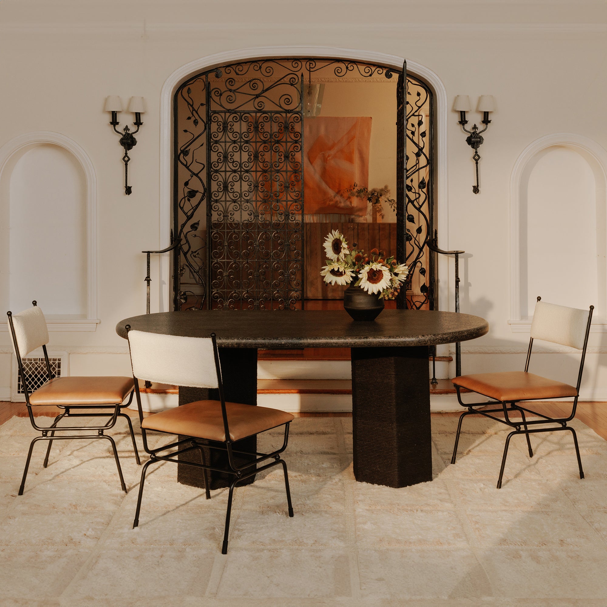 Sartoria Dining Table Black Granite