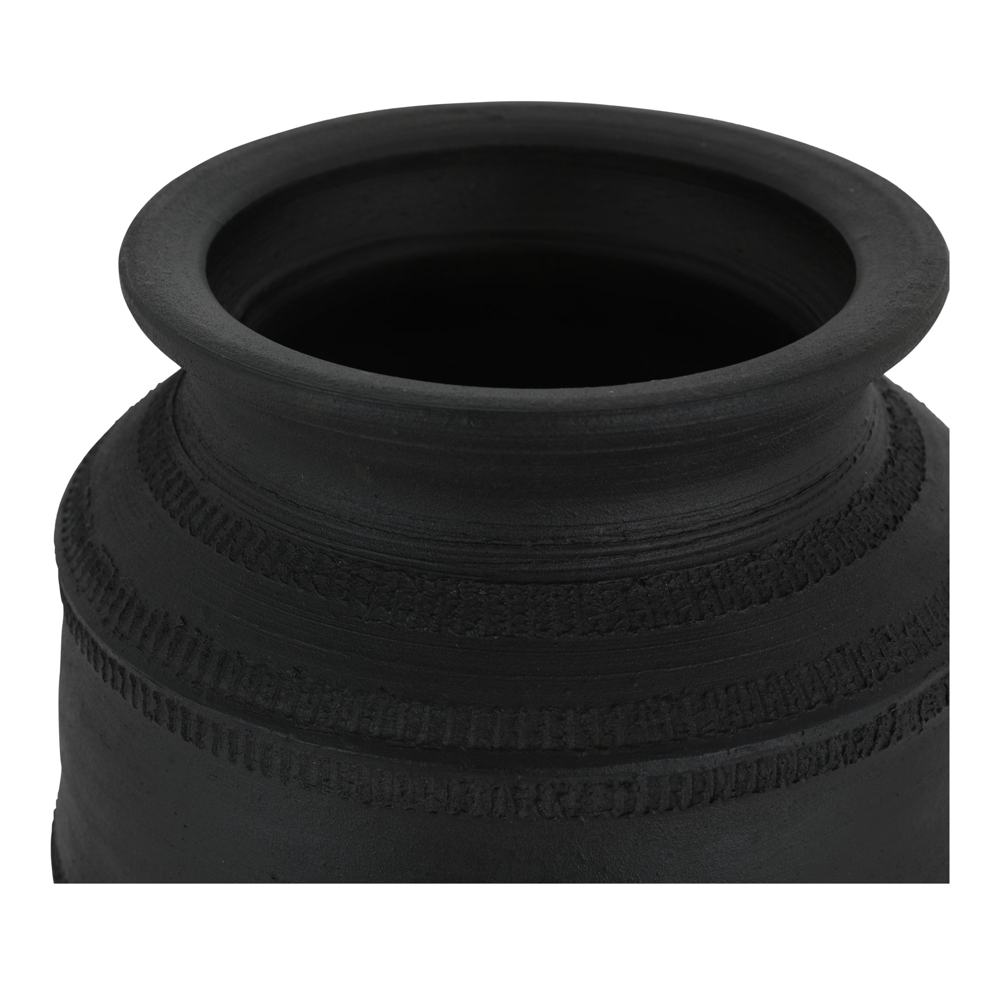 Astra Vessel Black Terracotta