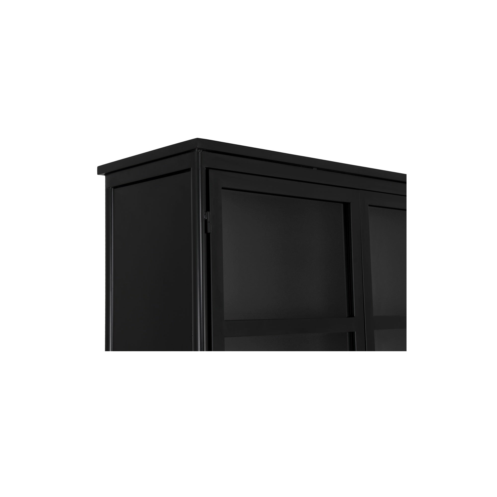Henry Metal Tall Cabinet Black