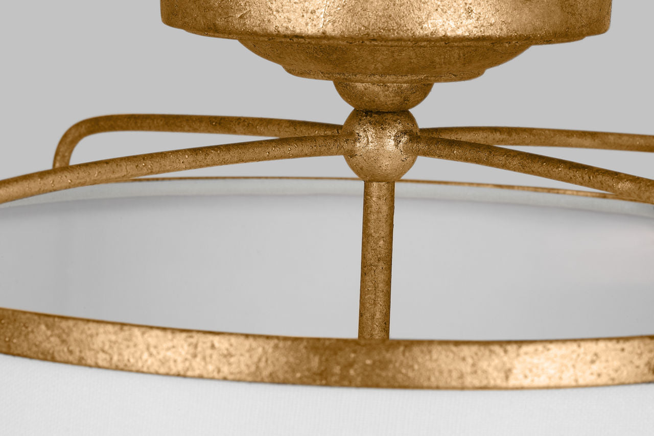 Stonington Medium Semi-Flush Mount Antique Gild