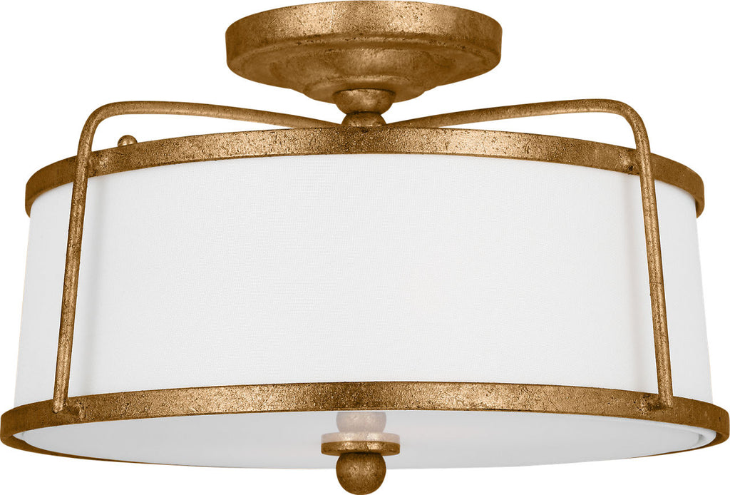 Stonington Medium Semi-Flush Mount Antique Gild