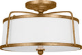 Stonington Medium Semi-Flush Mount Antique Gild