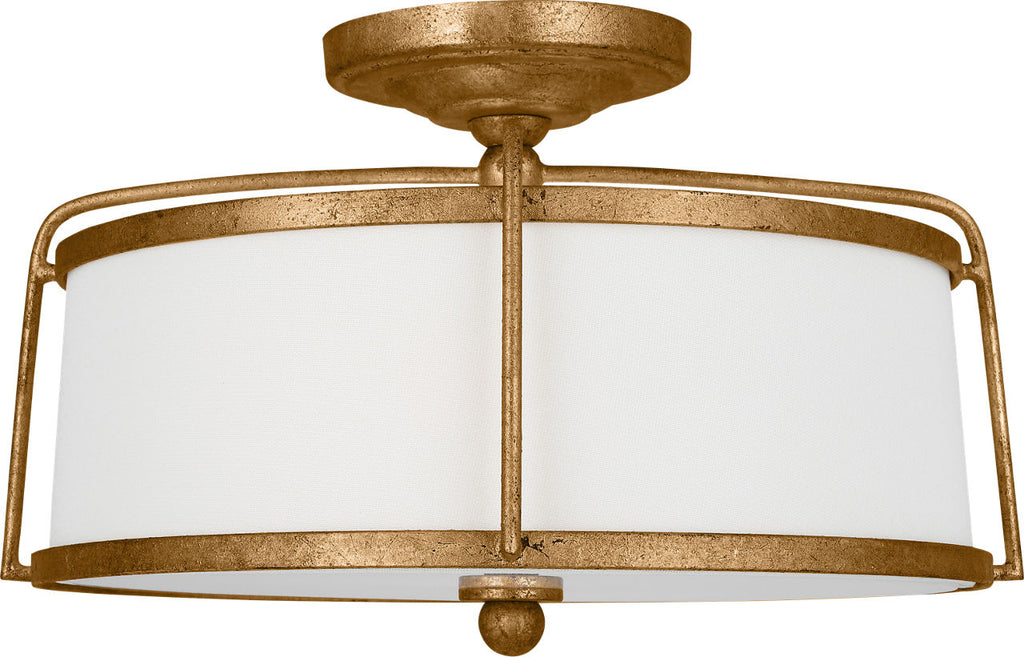 Stonington Medium Semi-Flush Mount Antique Gild