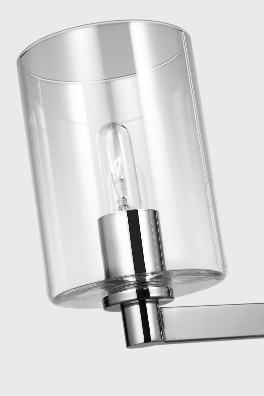 Fullton 9-Light Chandelier | Chrome | Clear Glass Bulb(s) Not Included