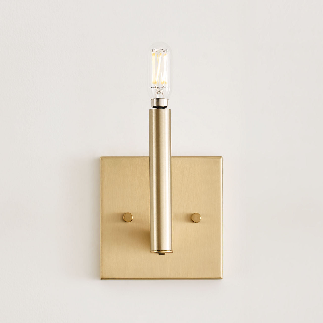 Vector One Light Wall / Bath Sconce Satin Brass