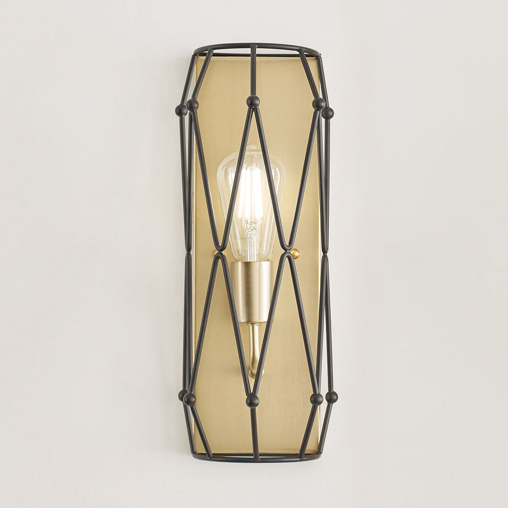 Zarra One Light Wall / Bath Sconce Satin Brass