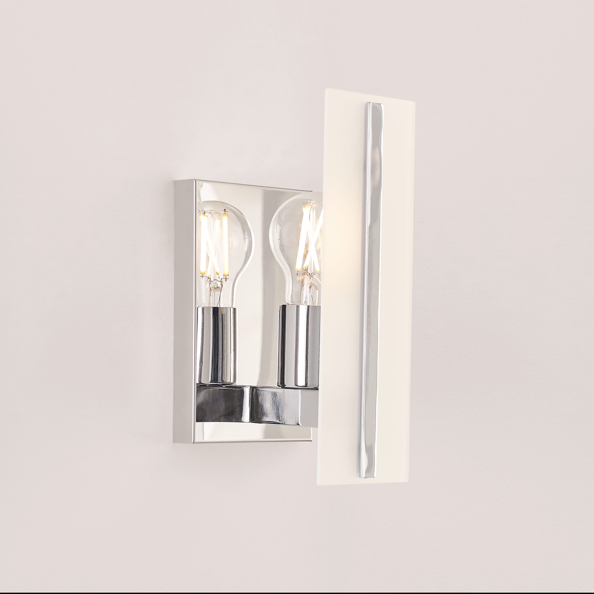 Dex One Light Wall / Bath Sconce Chrome