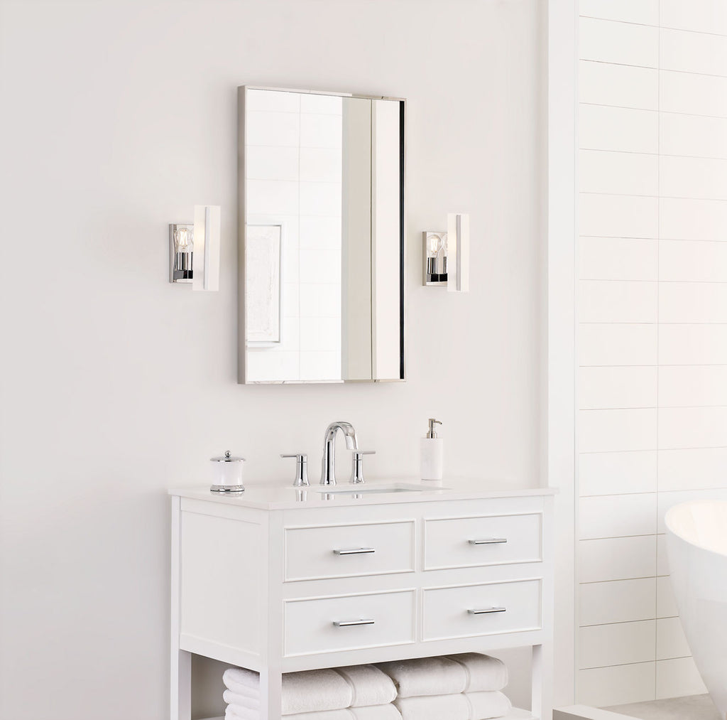 Dex One Light Wall / Bath Sconce Chrome