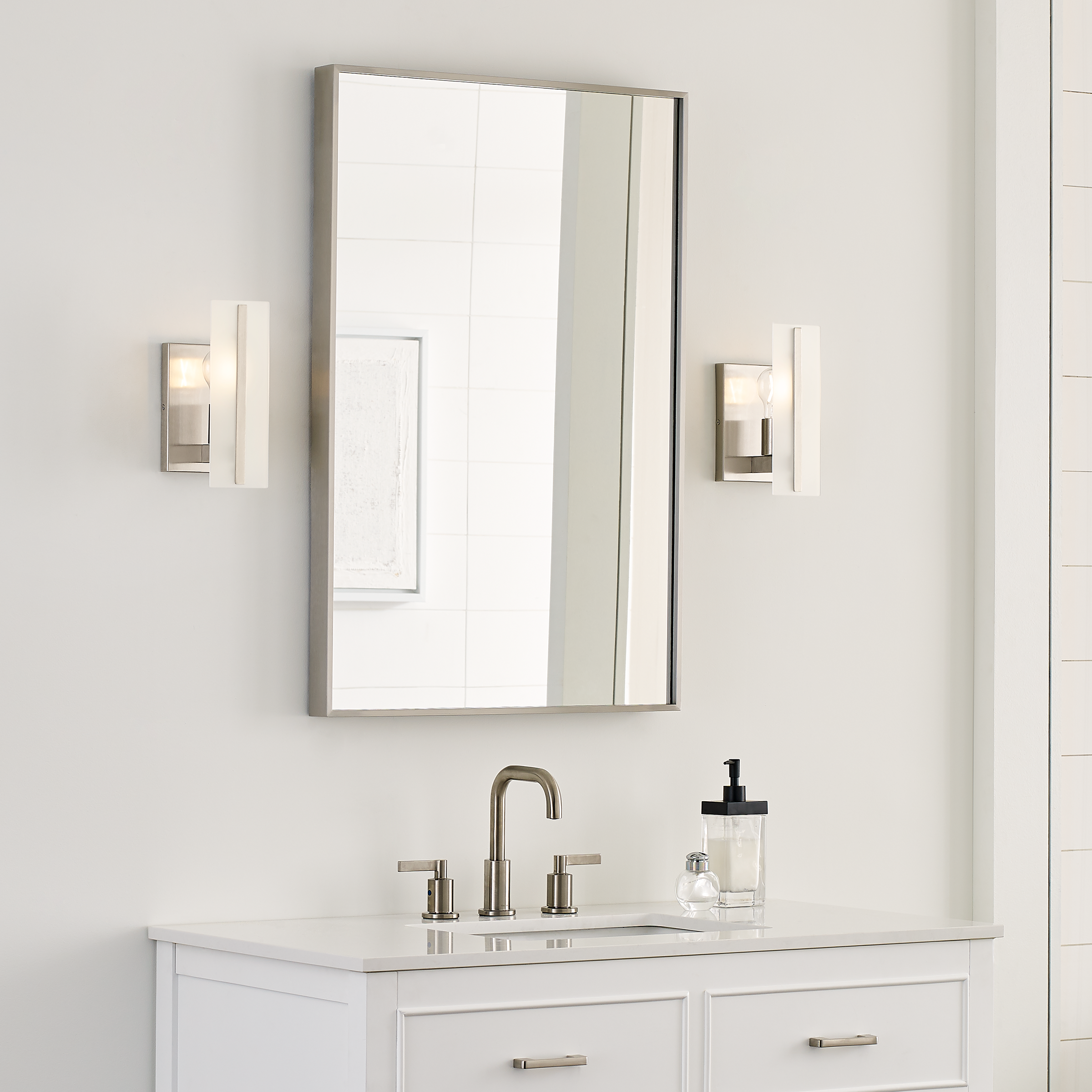 Dex One Light Wall / Bath Sconce Brushed Nickel