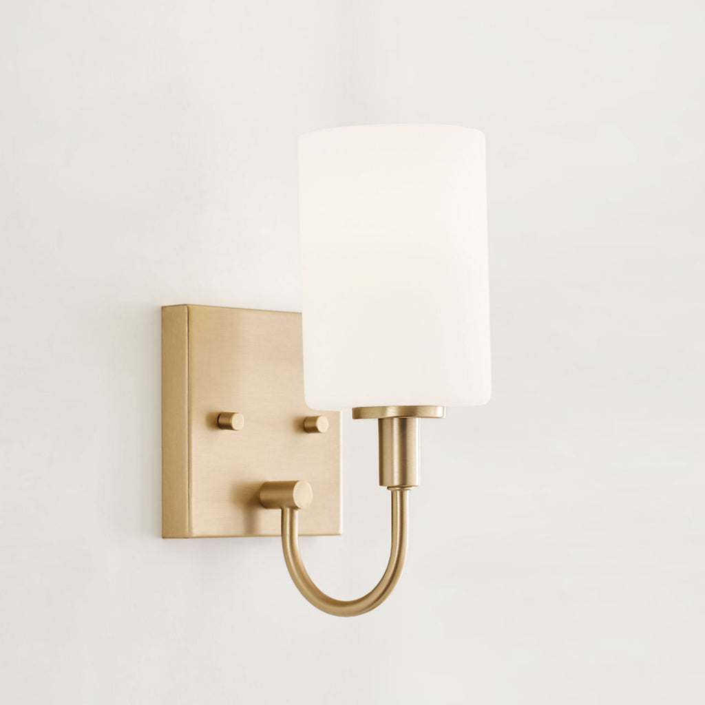 Oak Moore One Light Wall / Bath Sconce Satin Brass