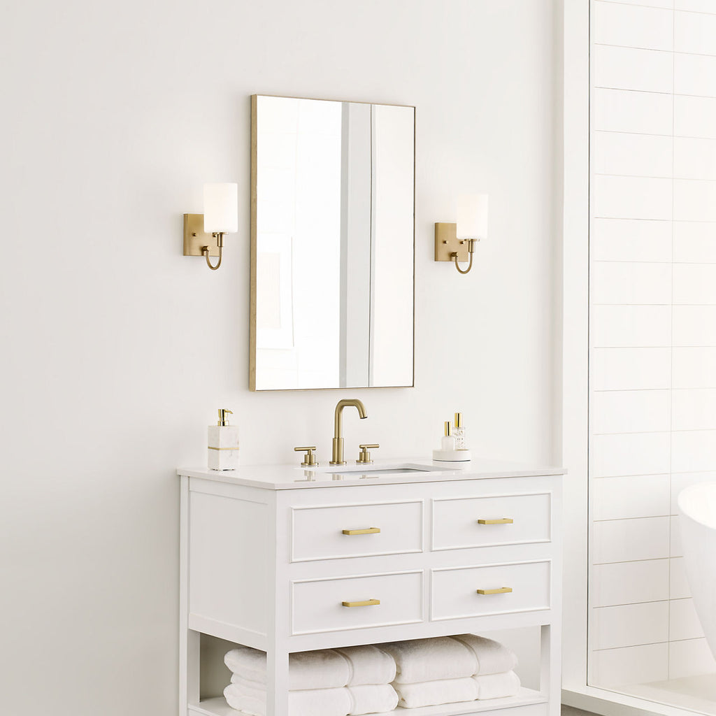 Oak Moore One Light Wall / Bath Sconce Satin Brass