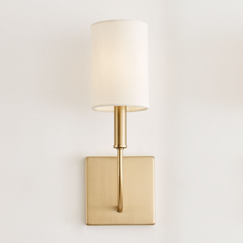 Greenwich 1-Light Sconce | Satin Brass Bulb(s) Not Included