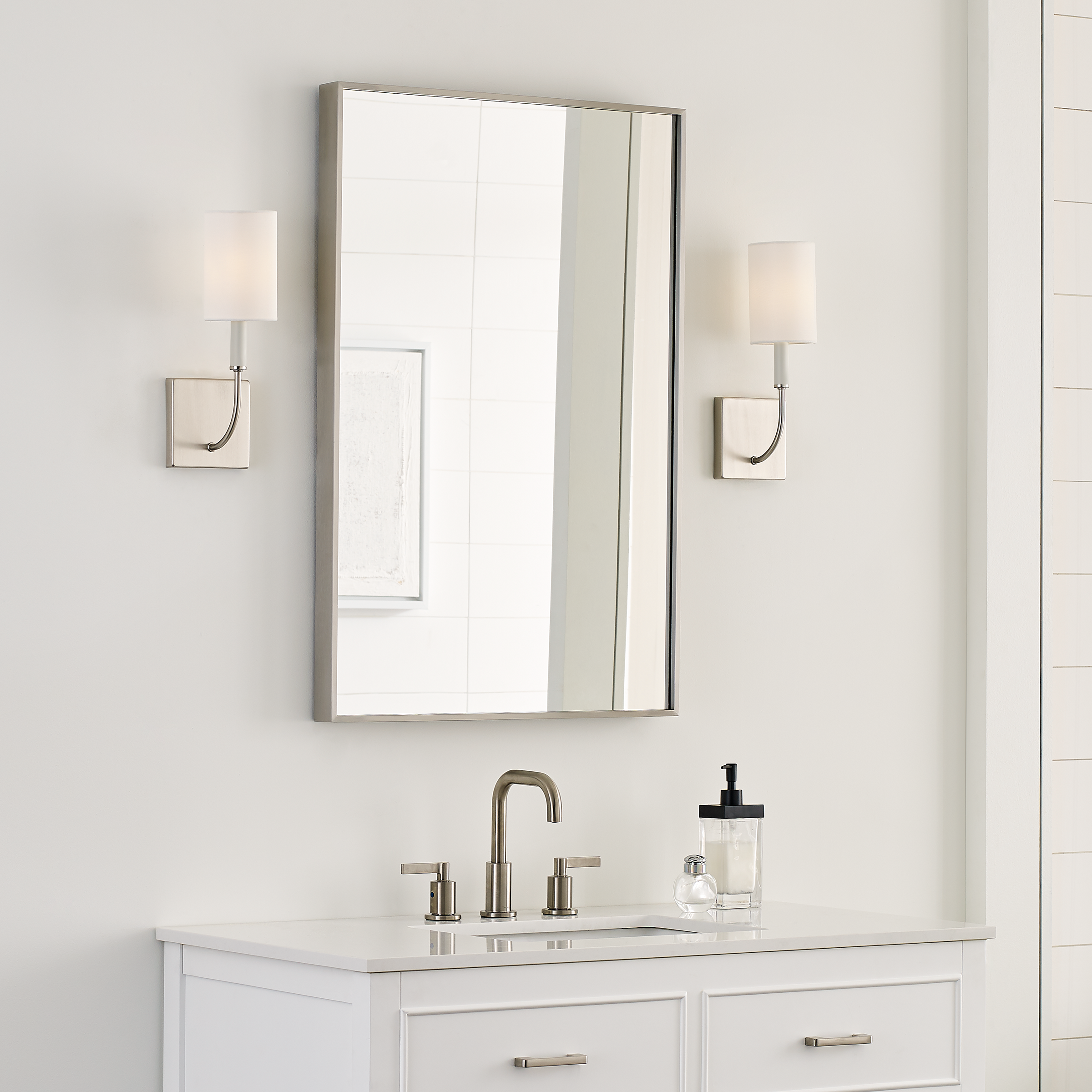 Greenwich 1-Light Sconce | Brushed Nickel Bulb(s) Not Included