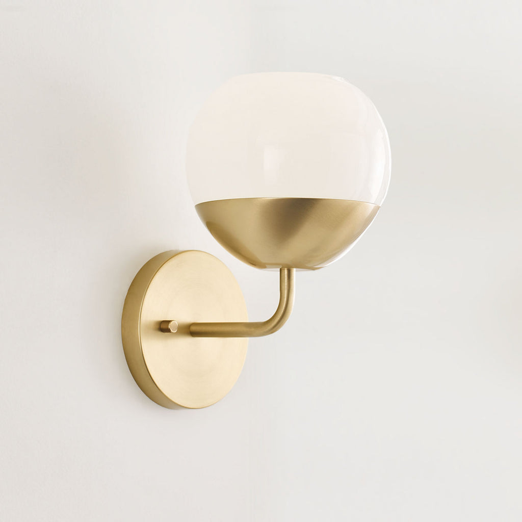 Alvin One Light Wall / Bath Sconce Satin Brass