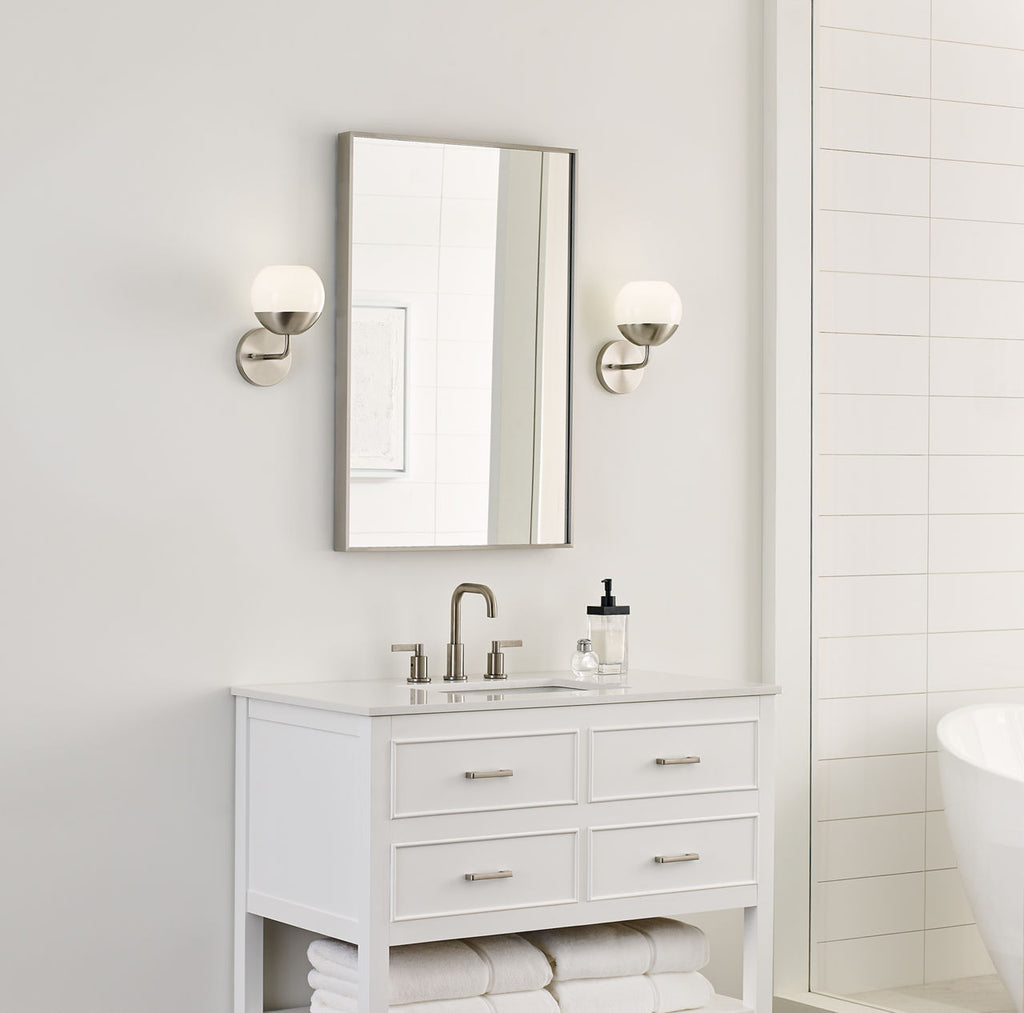 Alvin One Light Wall / Bath Sconce Brushed Nickel