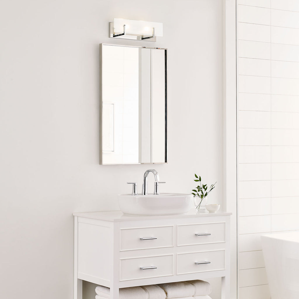 Syll Two Light Wall / Bath Sconce | Chrome