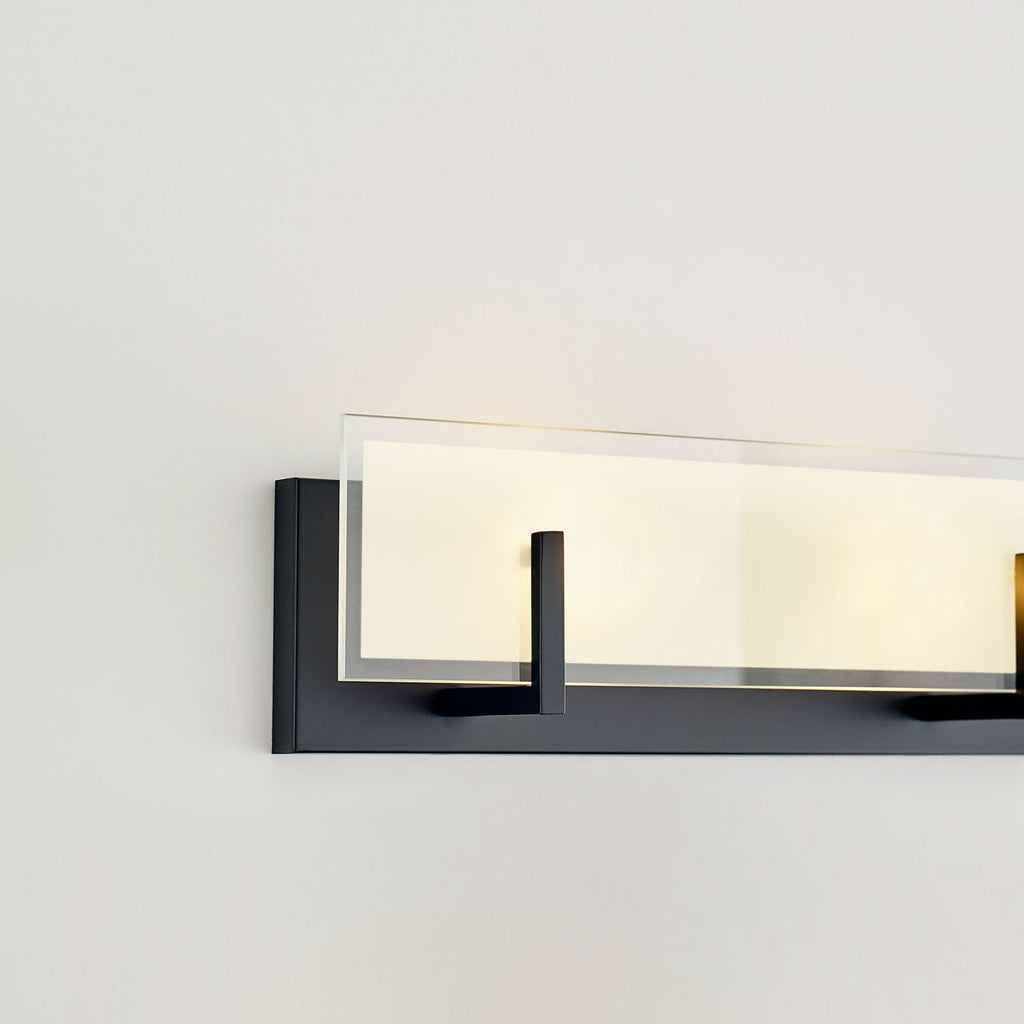 Syll Two Light Wall / Bath Sconce | Midnight Black