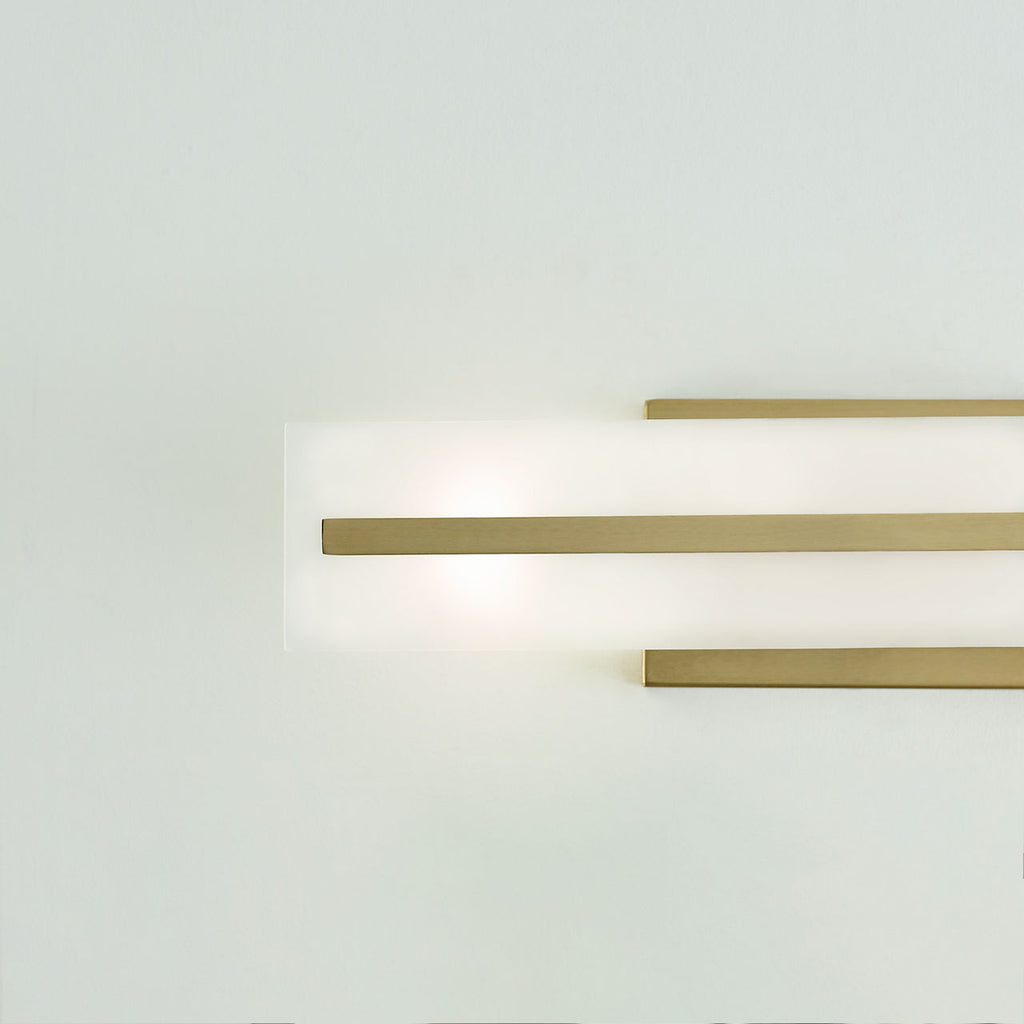 Dex Small Two Light Wall / Bath Satin Brass