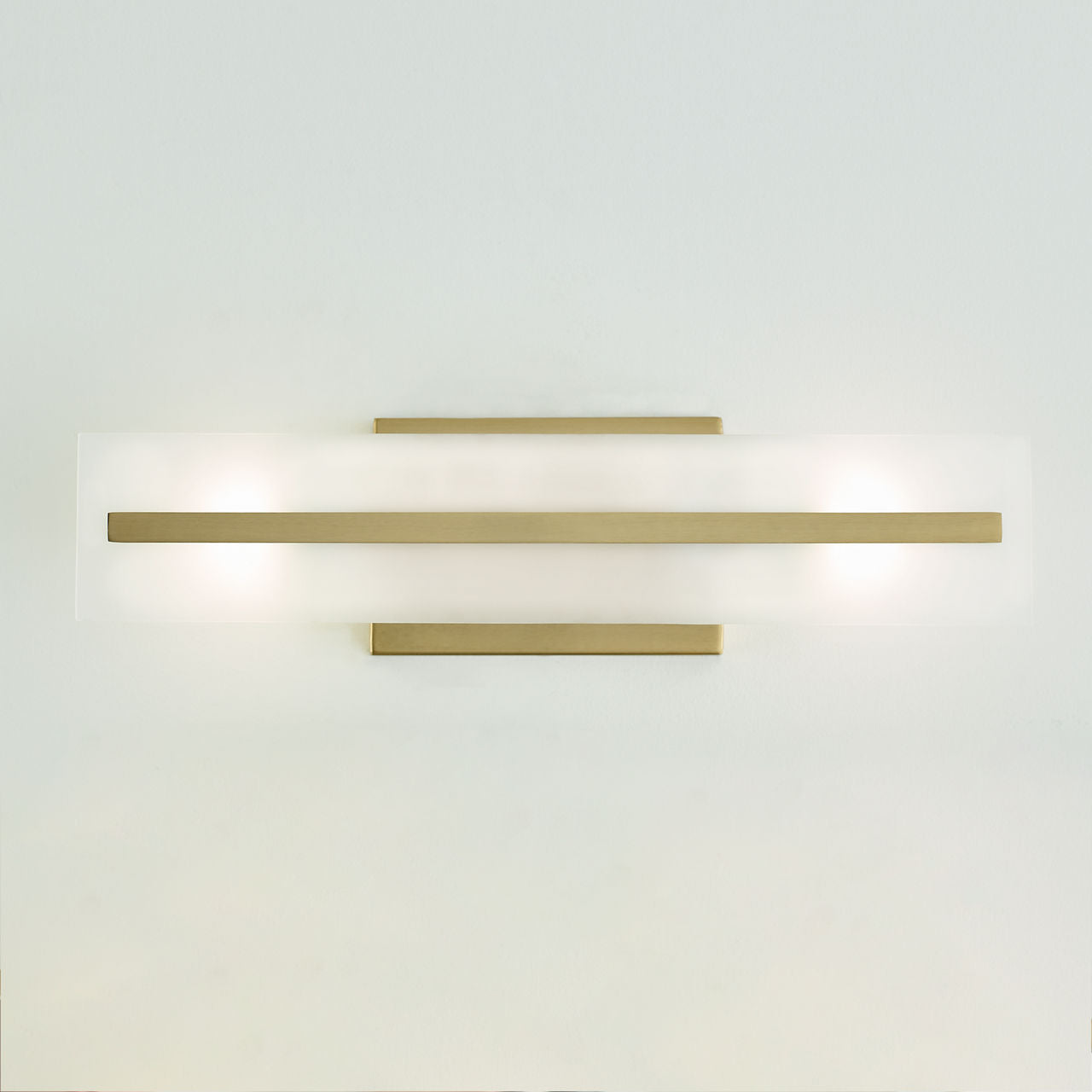 Dex Small Two Light Wall / Bath Satin Brass