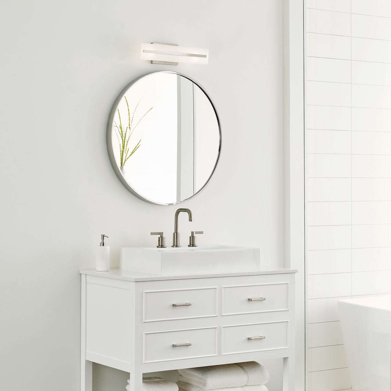 Dex Small Two Light Wall / Bath Brushed Nickel