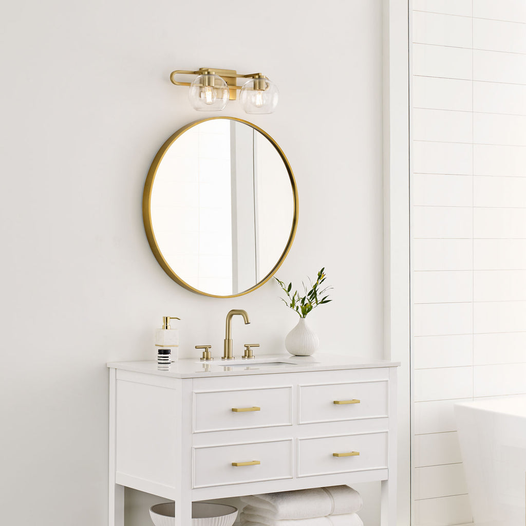Codyn Two Light Wall / Bath Satin Brass