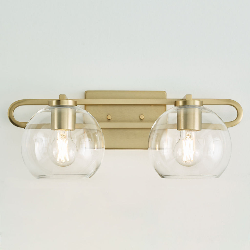 Codyn Two Light Wall / Bath Satin Brass