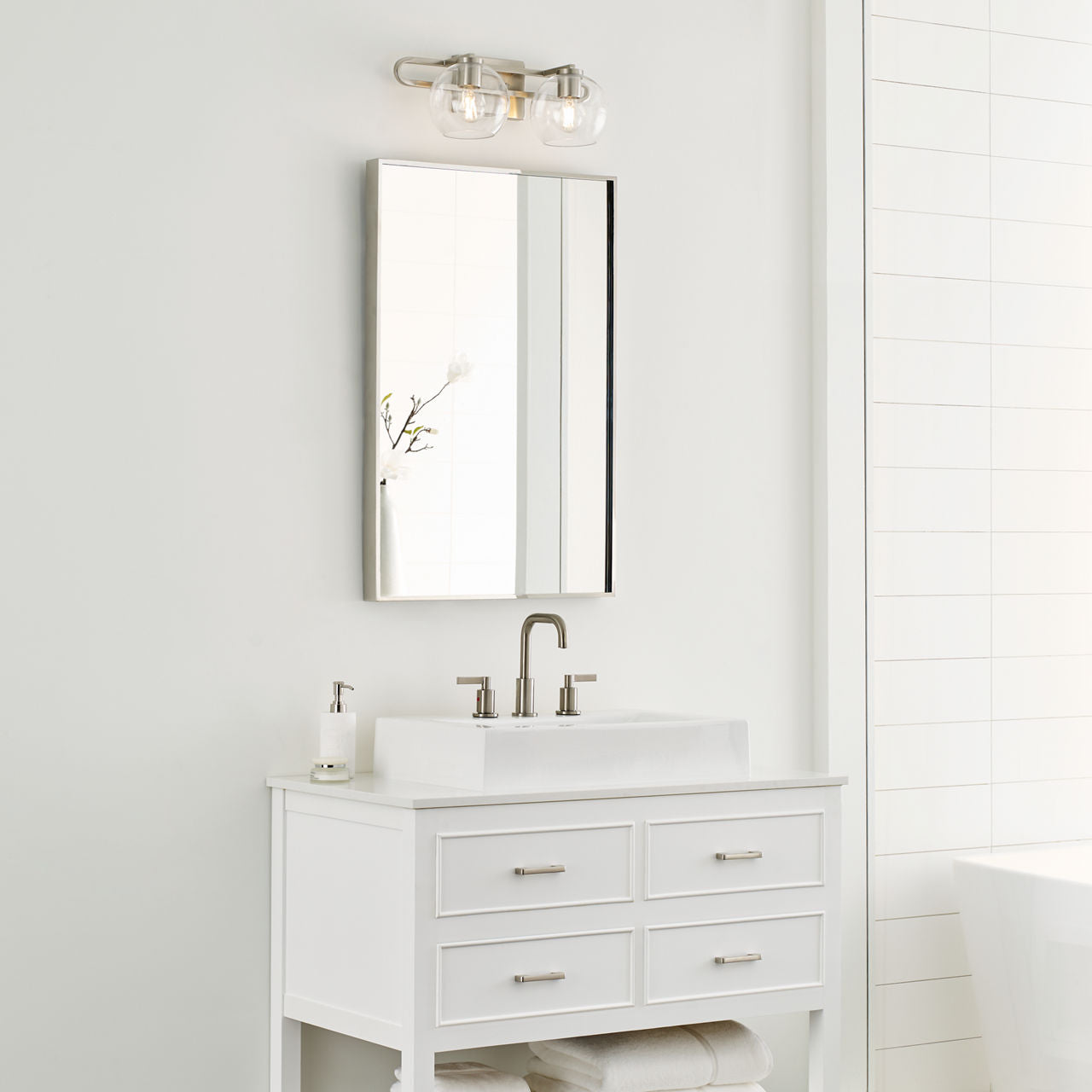 Codyn Two Light Wall / Bath Brushed Nickel