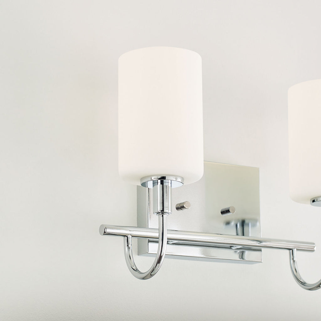 Oak Moore Two Light Wall / Bath Chrome