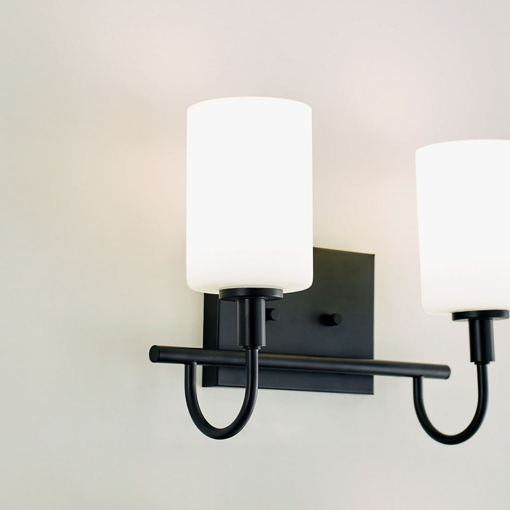 Oak Moore Two Light Wall / Bath Midnight Black