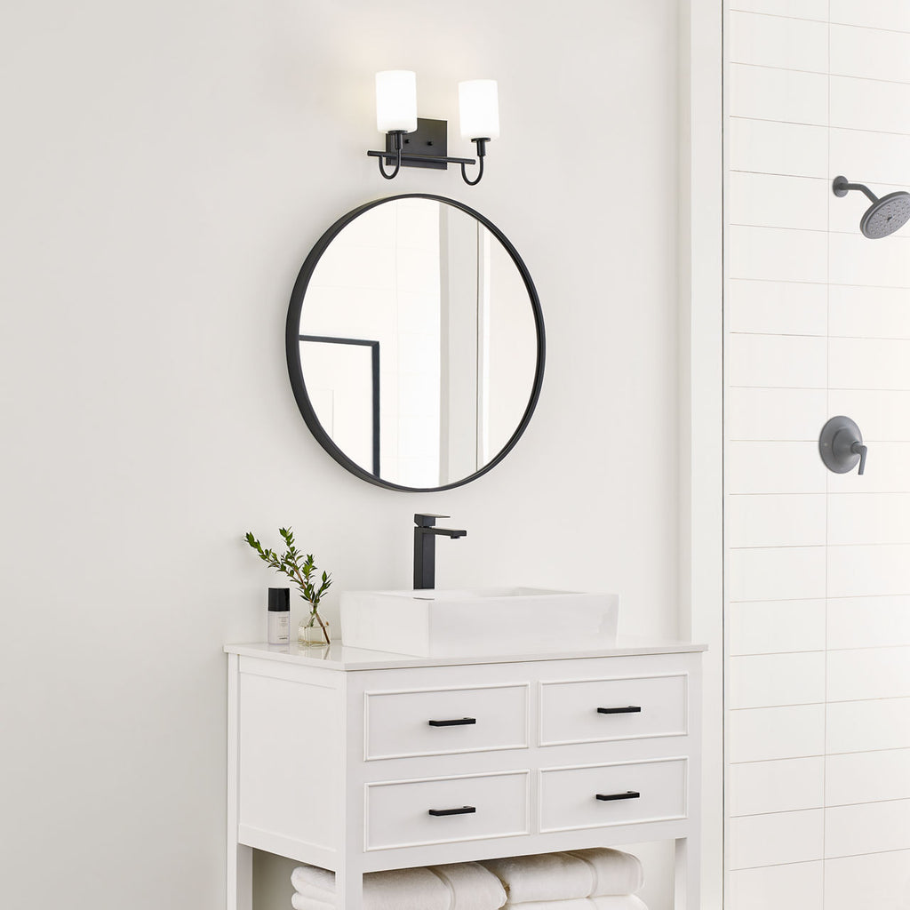 Oak Moore Two Light Wall / Bath Midnight Black