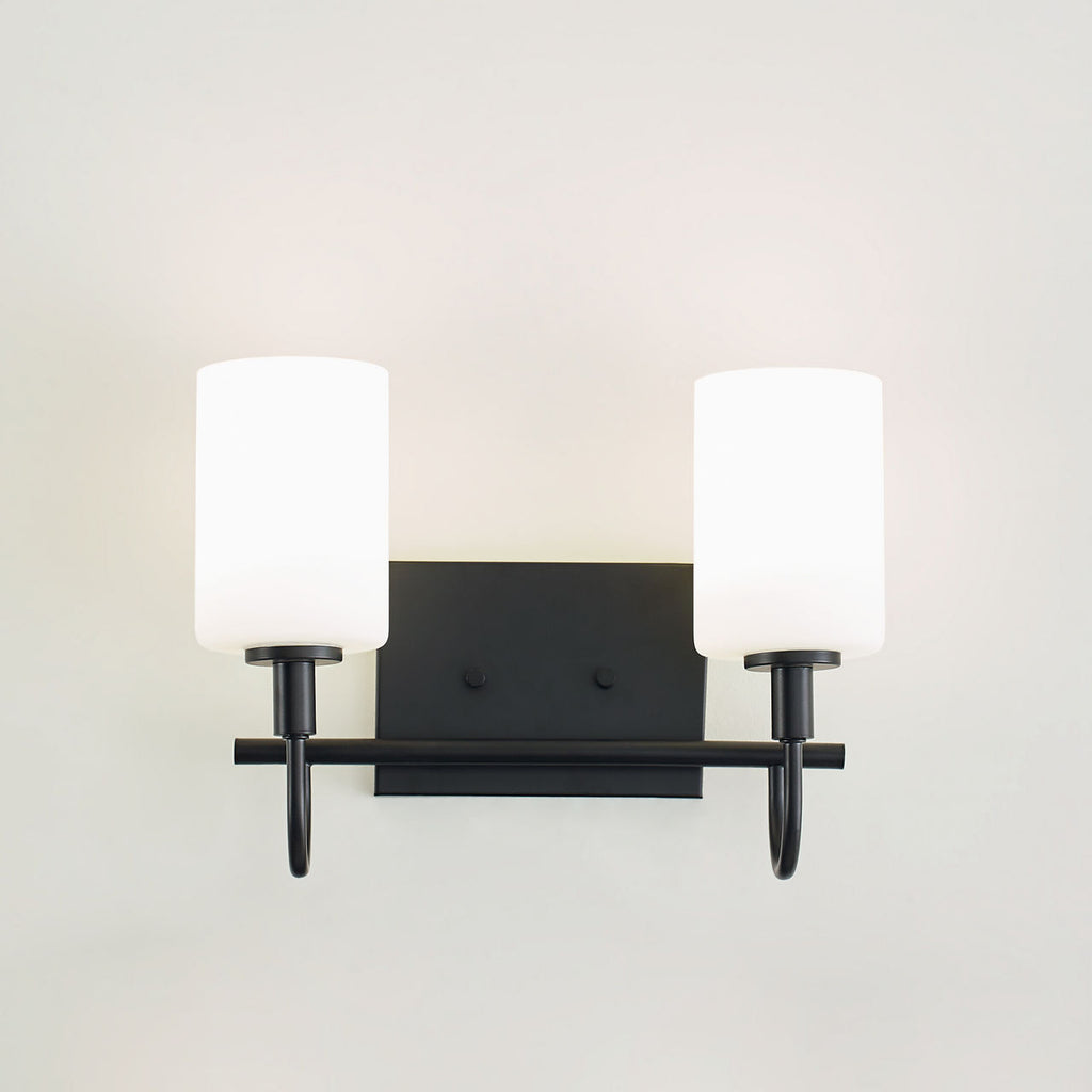 Oak Moore Two Light Wall / Bath Midnight Black
