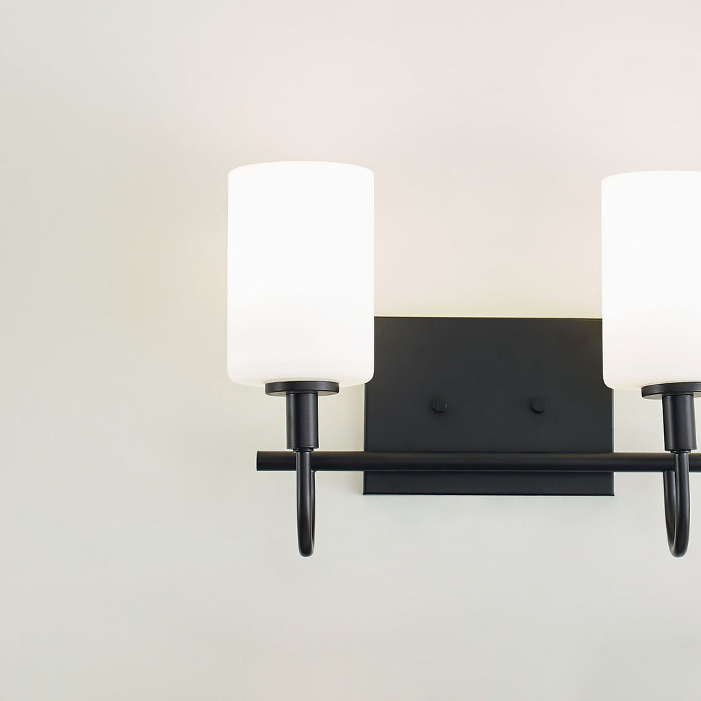 Oak Moore Two Light Wall / Bath Midnight Black