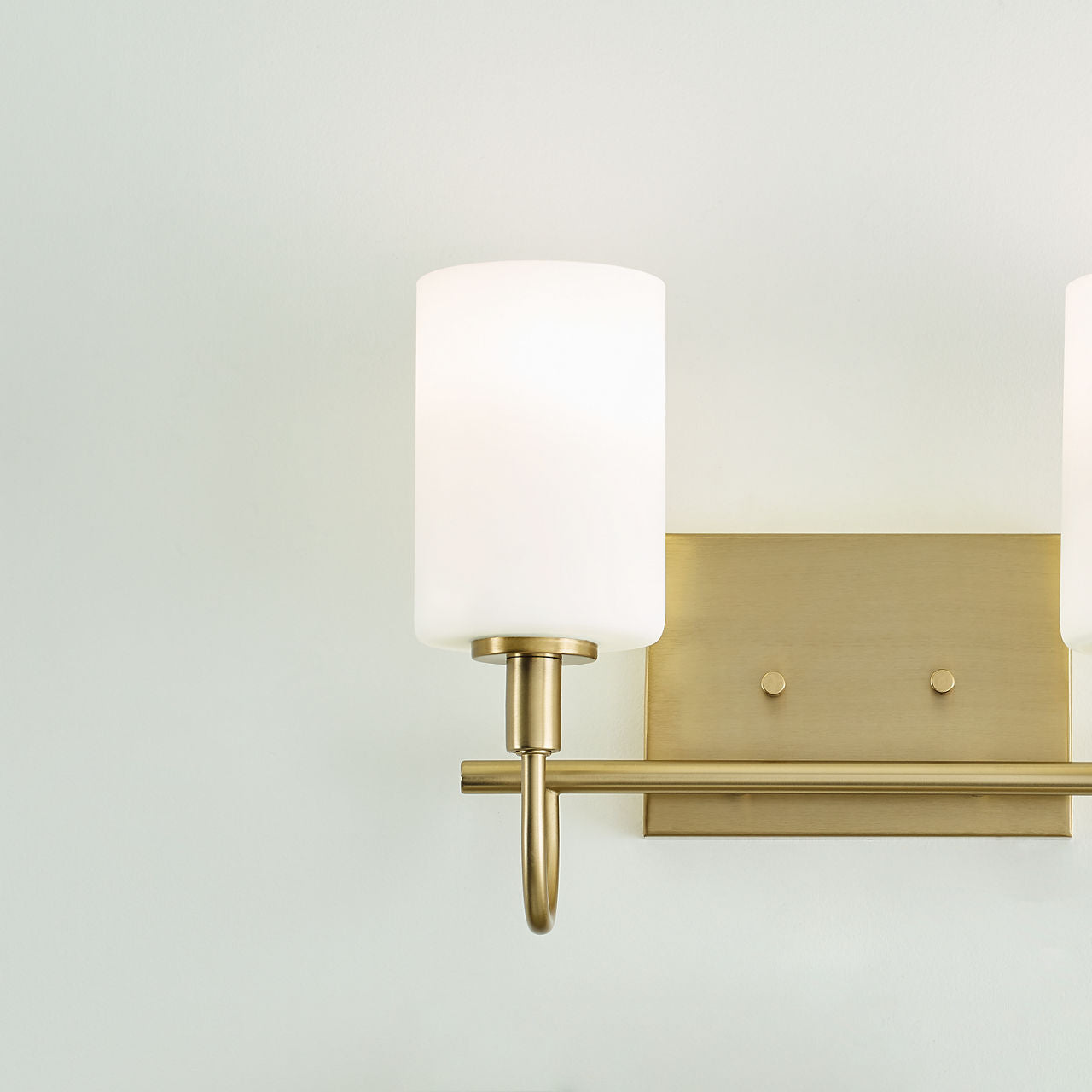 Oak Moore Two Light Wall / Bath Satin Brass