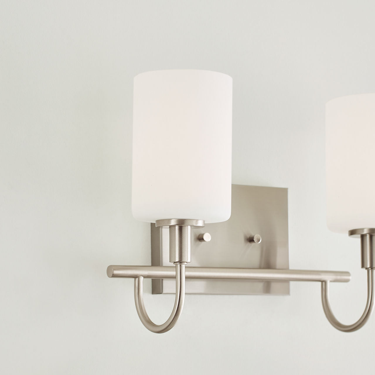 Oak Moore Two Light Wall / Bath Brushed Nickel