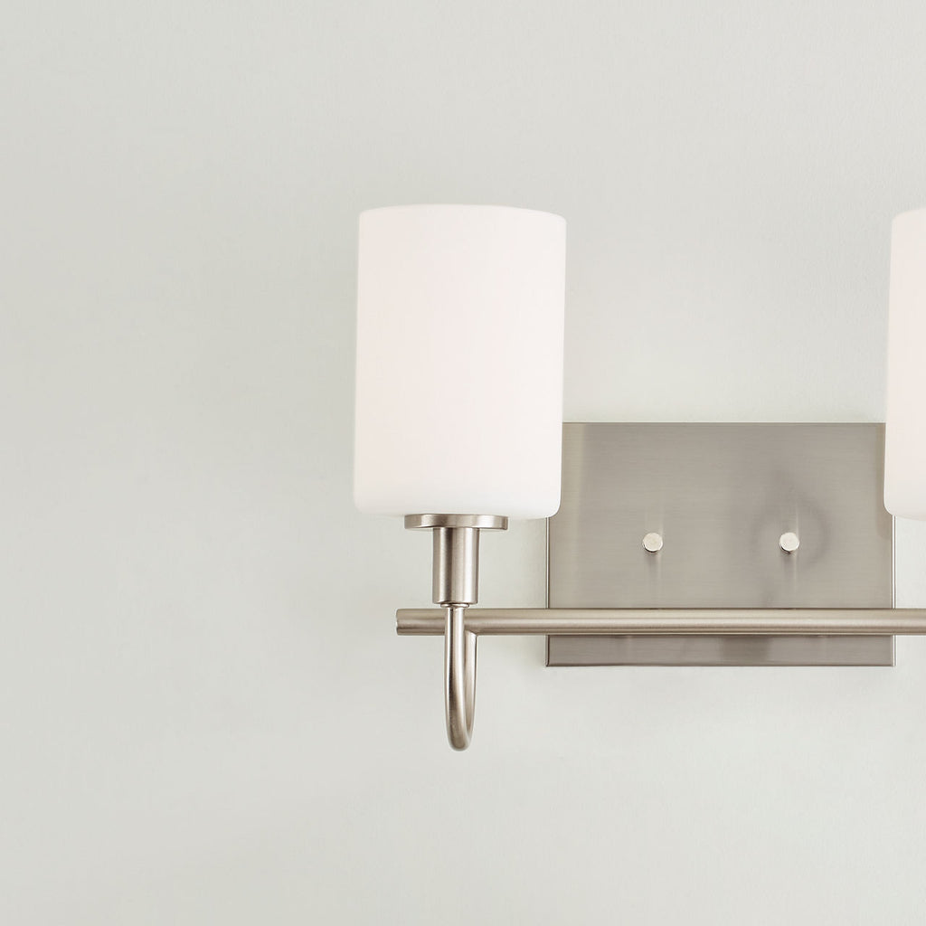 Oak Moore Two Light Wall / Bath Brushed Nickel