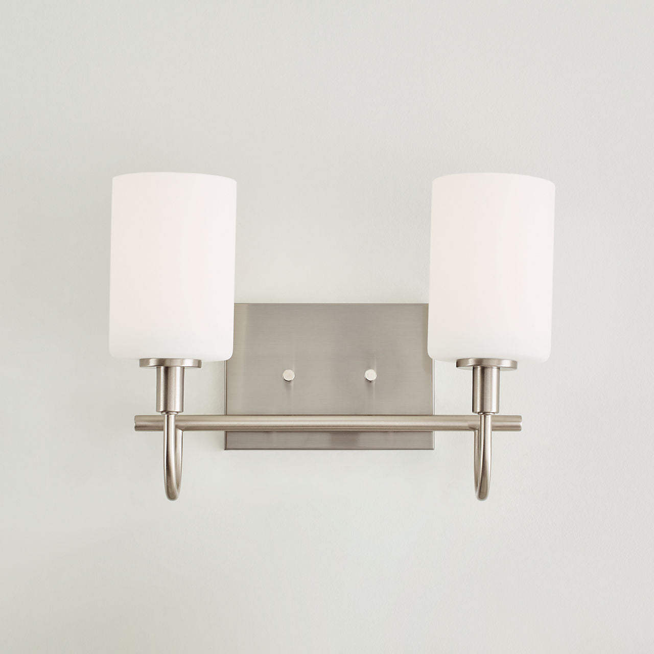 Oak Moore Two Light Wall / Bath Brushed Nickel
