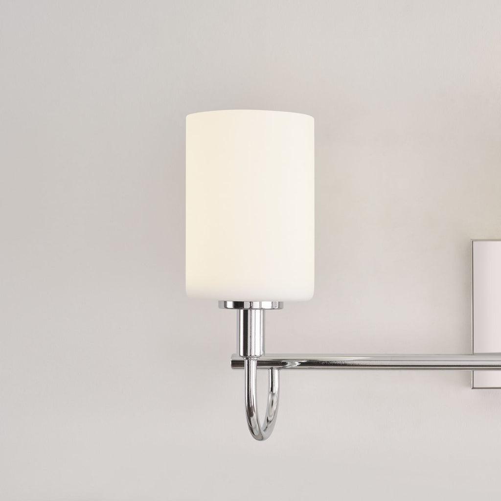 Oak Moore Three Light Wall / Bath Chrome