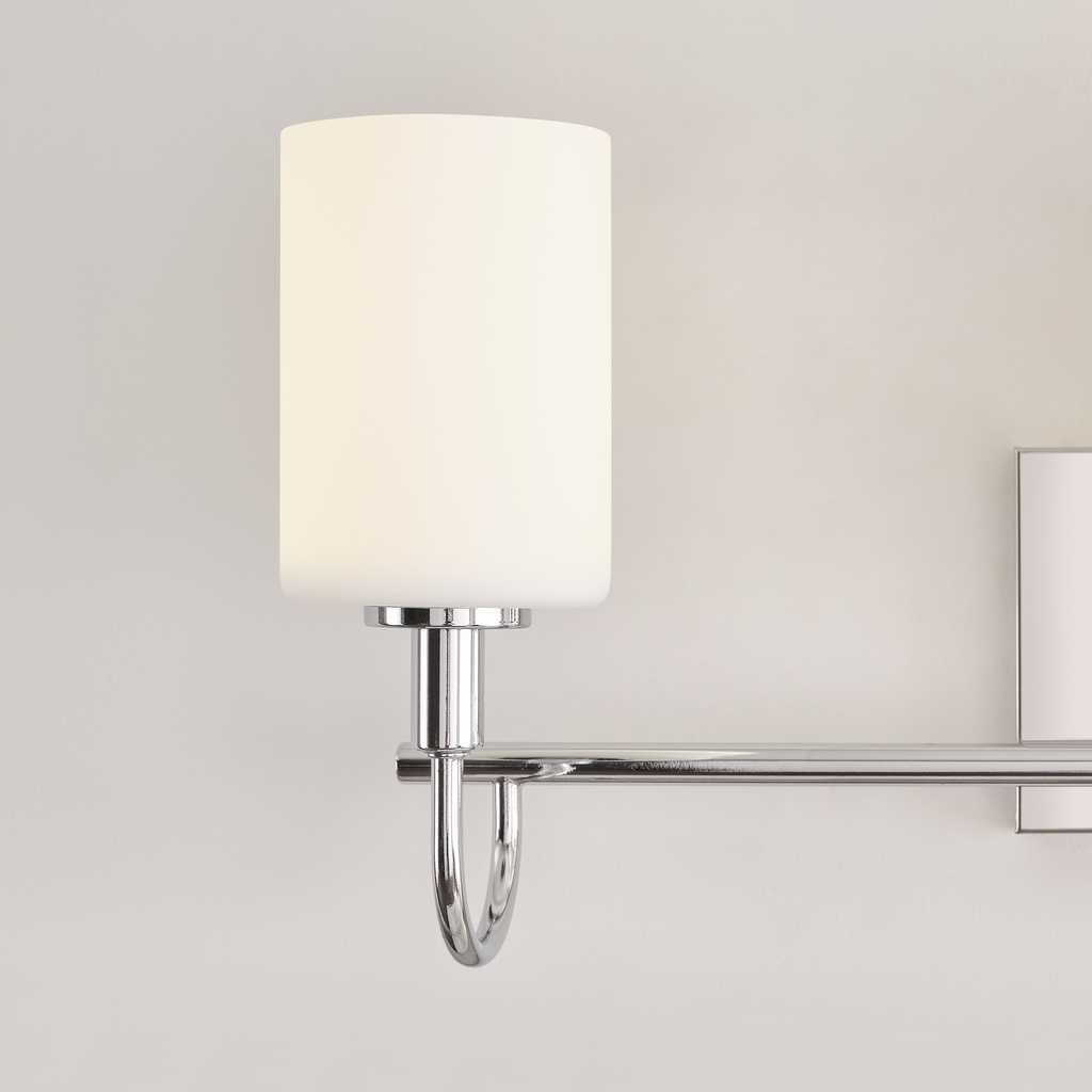 Oak Moore Three Light Wall / Bath Chrome