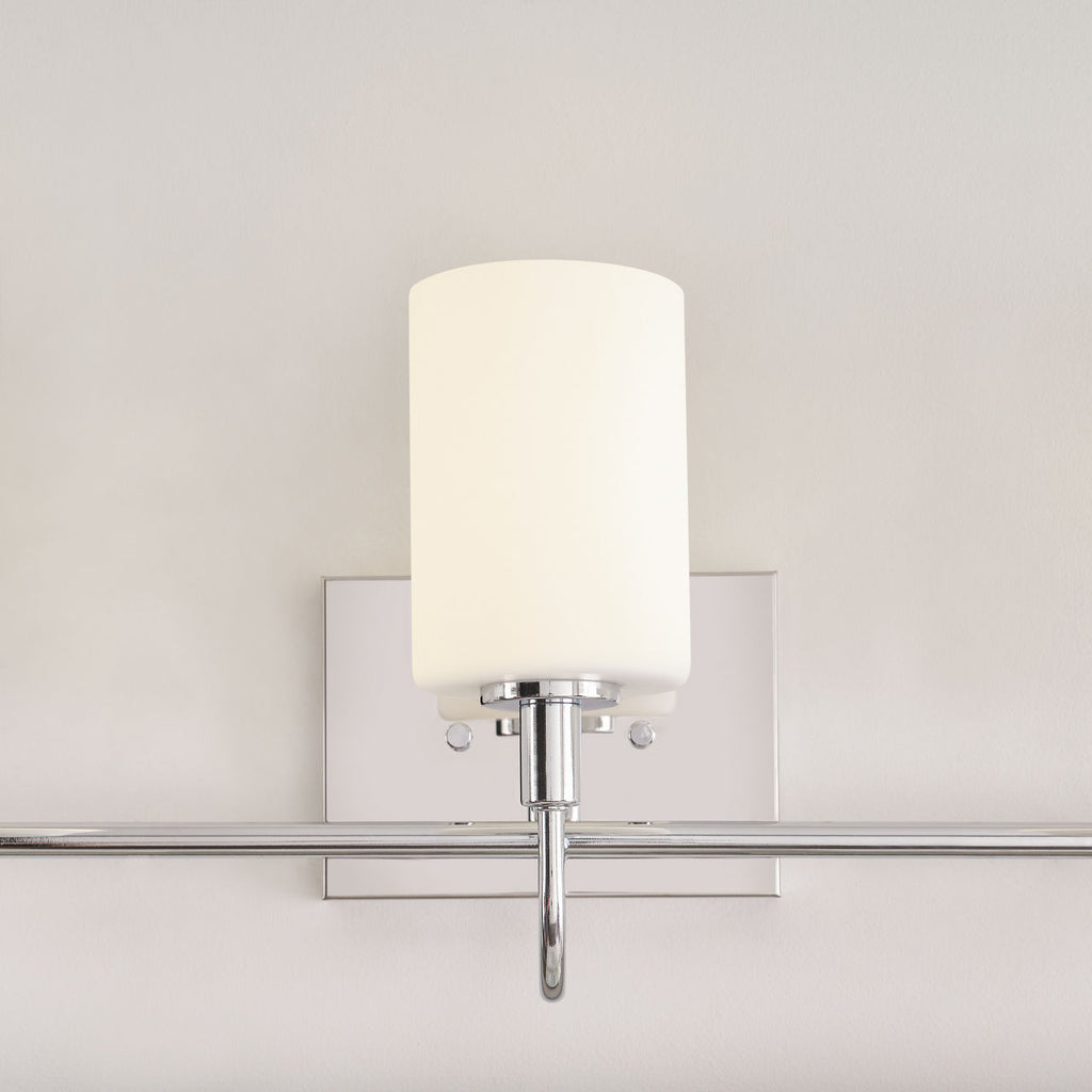 Oak Moore Three Light Wall / Bath Chrome