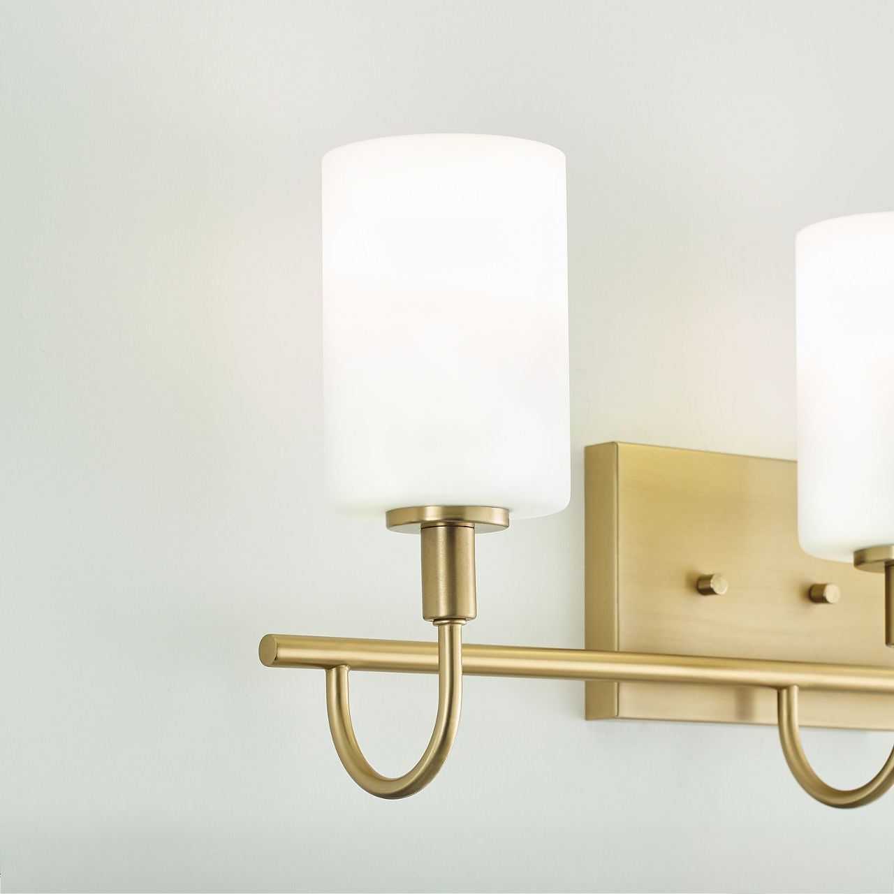 Oak Moore Three Light Wall / Bath Satin Brass
