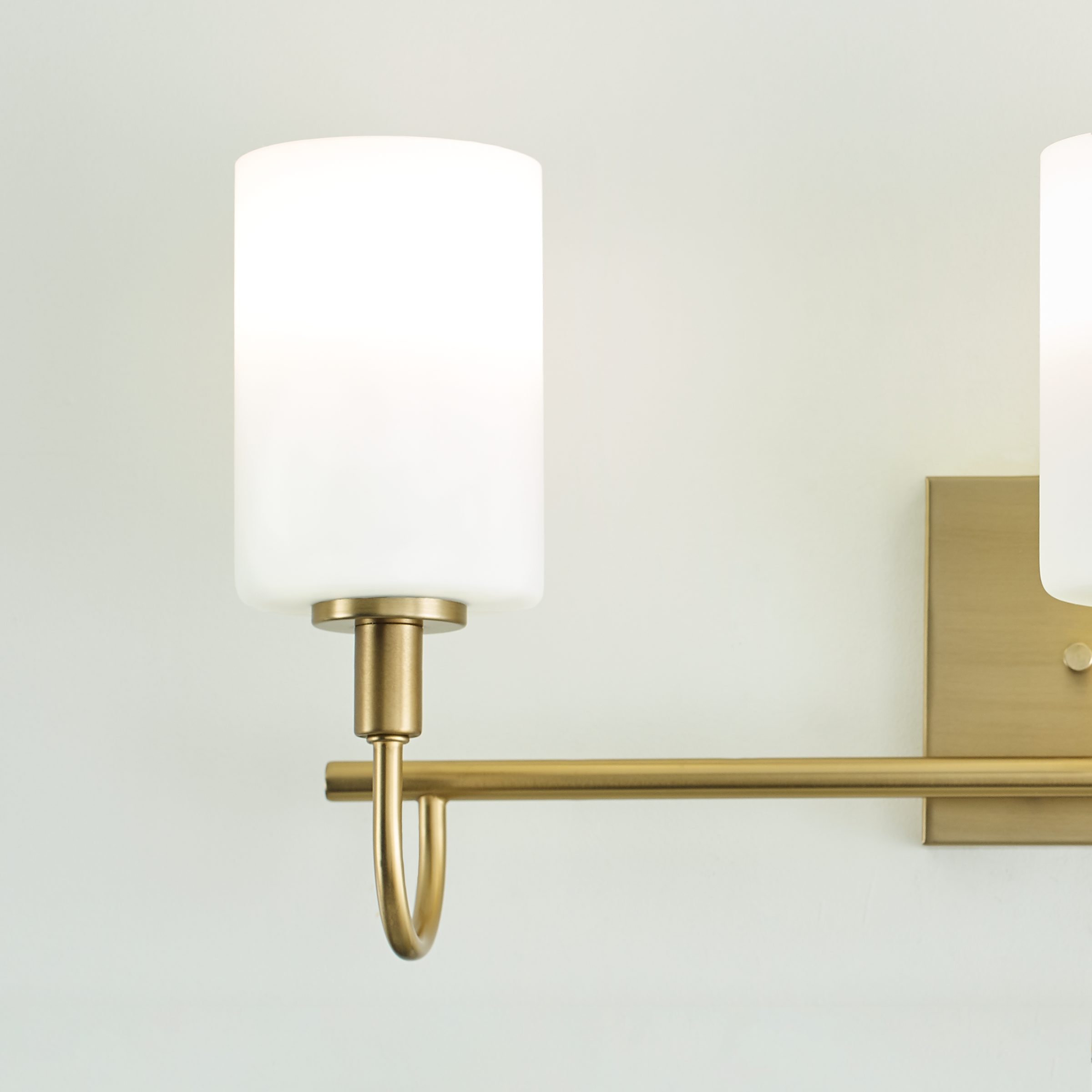 Oak Moore Three Light Wall / Bath Satin Brass