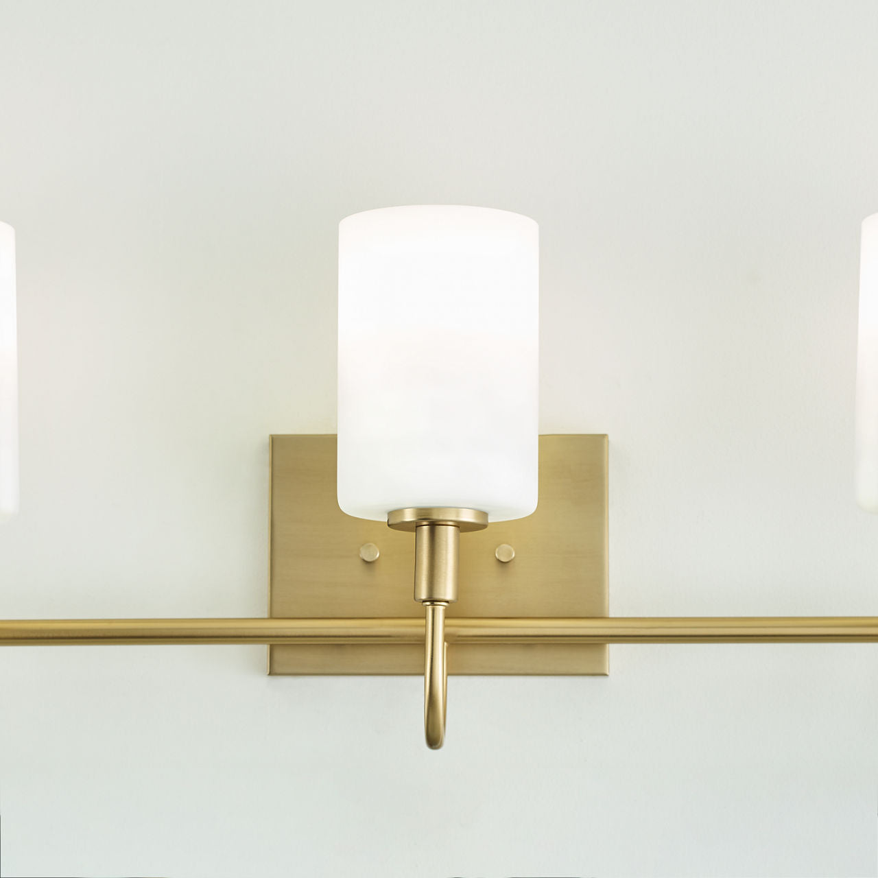 Oak Moore Three Light Wall / Bath Satin Brass