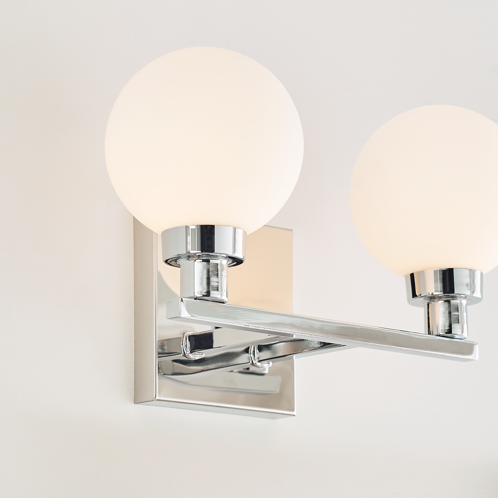 Clybourn Two Light Wall / Bath Chrome